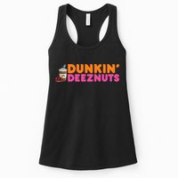 Dunkin Deez Nuts Funny Dunkin Deeznuts Coffee Lover Womens Tank Top