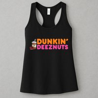 Dunkin Deez Nuts Funny Dunkin Deeznuts Coffee Lover Womens Tank Top