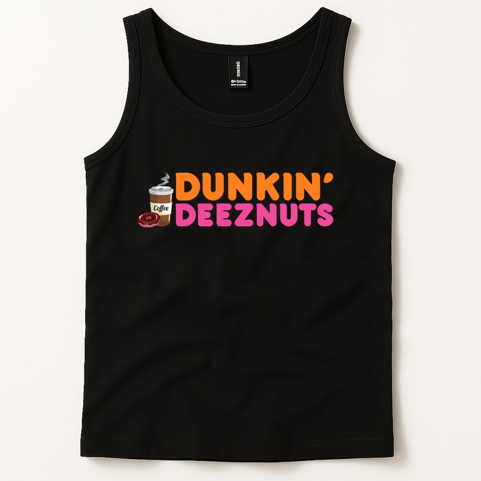 Dunkin Deez Nuts Funny Dunkin Deeznuts Coffee Lover Tank Top