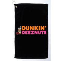 Dunkin Deez Nuts Funny Dunkin Deeznuts Coffee Lover Golf Towel
