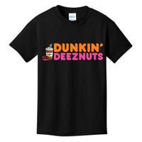 Dunkin Deez Nuts Funny Dunkin Deeznuts Coffee Lover Kids T-Shirt