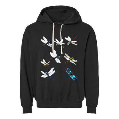 Dragonfly Dragonflies Natural Mosquito Repellent Biting Bugs Garment-Dyed Fleece Hoodie