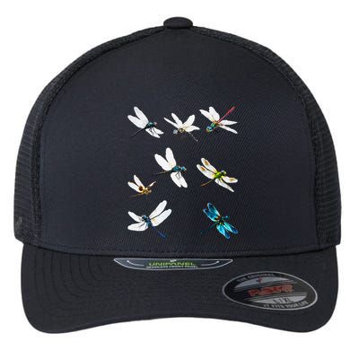 Dragonfly Dragonflies Natural Mosquito Repellent Biting Bugs Flexfit Unipanel Trucker Cap