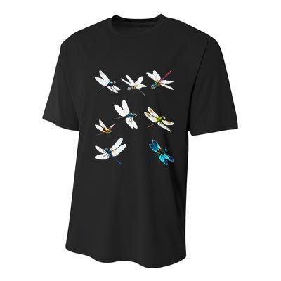 Dragonfly Dragonflies Natural Mosquito Repellent Biting Bugs Youth Performance Sprint T-Shirt