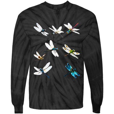 Dragonfly Dragonflies Natural Mosquito Repellent Biting Bugs Tie-Dye Long Sleeve Shirt