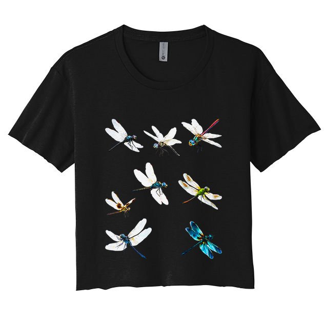 Dragonfly Dragonflies Natural Mosquito Repellent Biting Bugs Crop Top