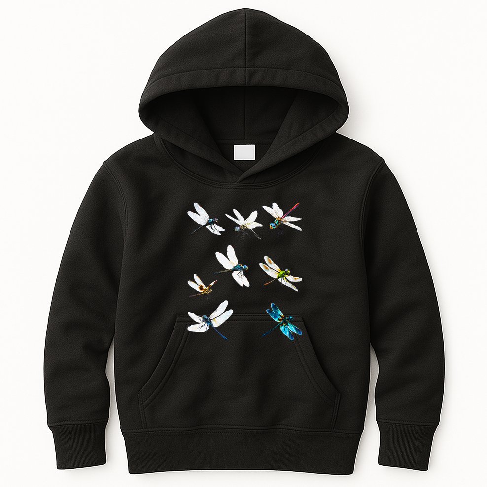 Dragonfly Dragonflies Natural Mosquito Repellent Biting Bugs Kids Hoodie