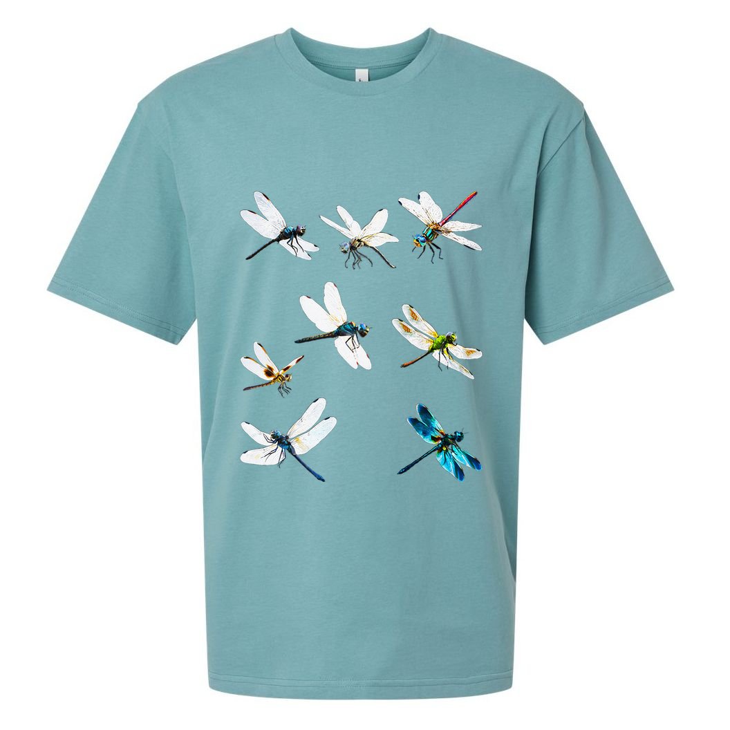Dragonfly Dragonflies Natural Mosquito Repellent Biting Bugs Sueded Cloud Jersey T-Shirt