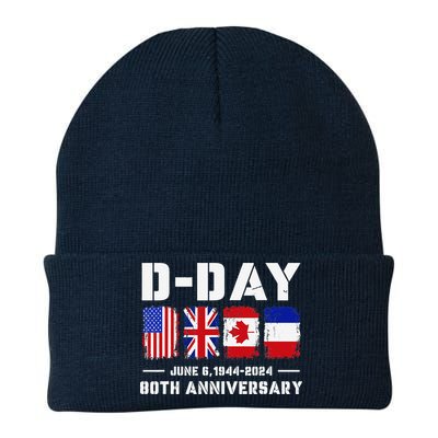 D Day Normandy Landings 80th Anniversary 1944 2024 Knit Cap Winter Beanie