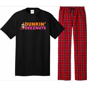 Dunkin Deez Nuts Funny Dunkin Deeznuts Coffee Lover Pajama Set