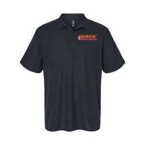 Dunkin Deez Nuts Funny Dunkin Deeznuts Coffee Lover Softstyle Adult Sport Polo