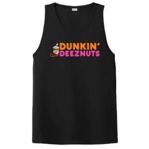 Dunkin Deez Nuts Funny Dunkin Deeznuts Coffee Lover PosiCharge Competitor Tank