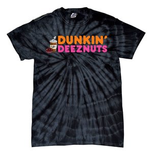 Dunkin Deez Nuts Funny Dunkin Deeznuts Coffee Lover Tie-Dye T-Shirt