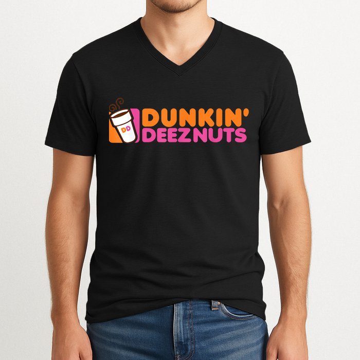 Dunkin Deez Nuts Dunkin Deeznuts V-Neck T-Shirt