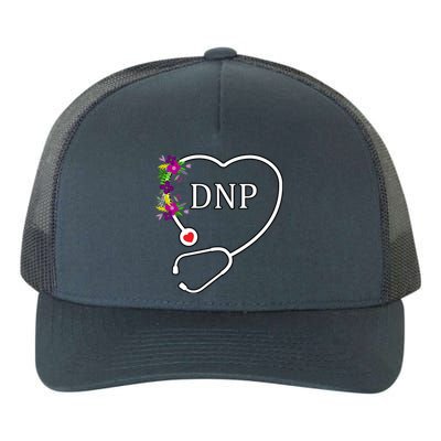 Dnp Doctor Nursing Practice Floral Stethoscope Heart Gift Yupoong Adult 5-Panel Trucker Hat