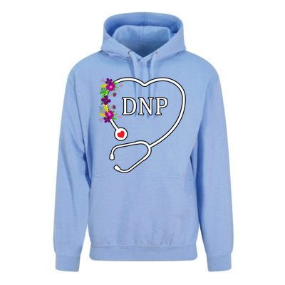 Dnp Doctor Nursing Practice Floral Stethoscope Heart Gift Unisex Surf Hoodie