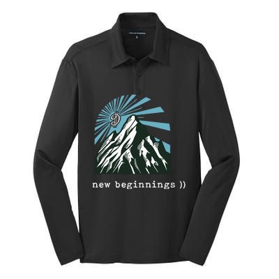 Dame D.O.L.L.A. New Beginnings Silk Touch Performance Long Sleeve Polo