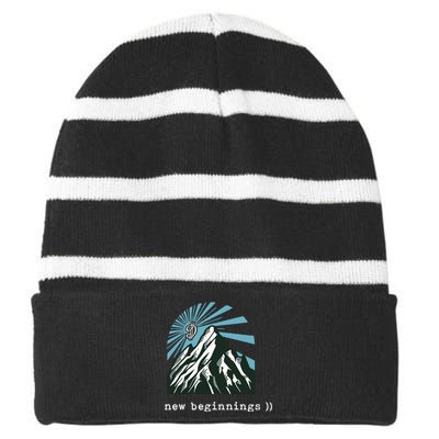 Dame D.O.L.L.A. New Beginnings Striped Beanie with Solid Band