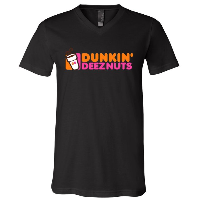 Dunkin Deez Nuts Dunkin Deeznuts V-Neck T-Shirt