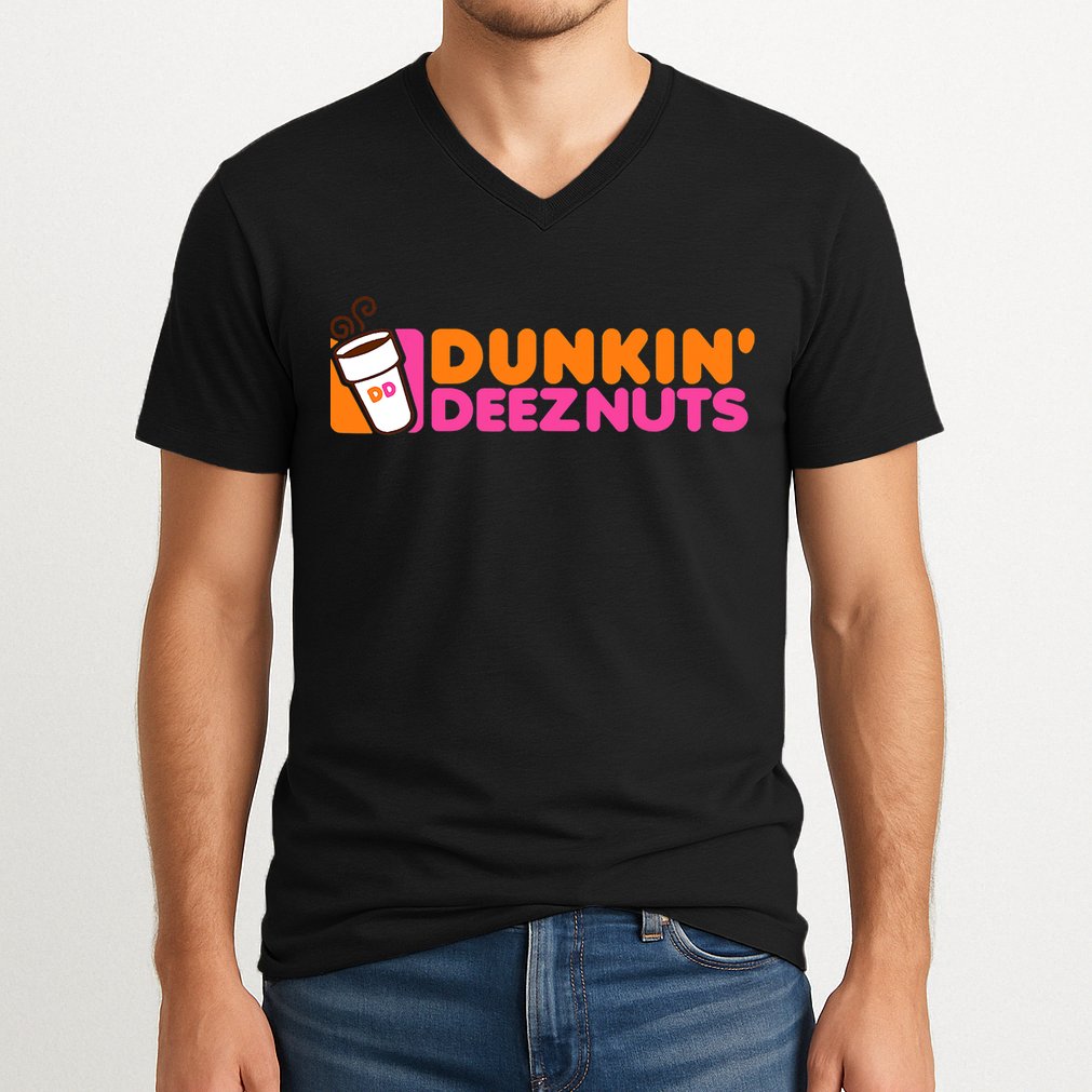 Dunkin Deez Nuts Dunkin Deeznuts V-Neck T-Shirt