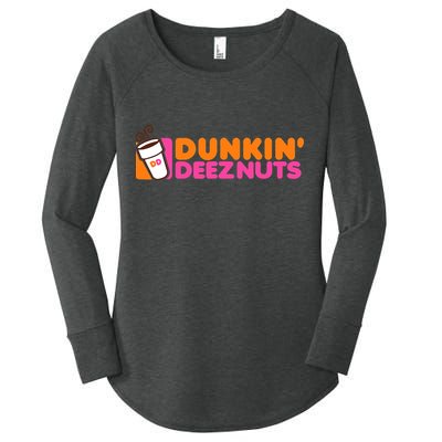 Dunkin Deez Nuts Dunkin Deeznuts Women's Perfect Tri Tunic Long Sleeve Shirt