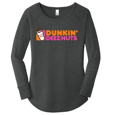 Dunkin Deez Nuts Dunkin Deeznuts Women's Perfect Tri Tunic Long Sleeve Shirt