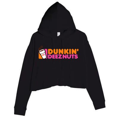 Dunkin Deez Nuts Dunkin Deeznuts Crop Fleece Hoodie