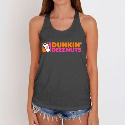 Dunkin Deez Nuts Dunkin Deeznuts Women's Knotted Racerback Tank