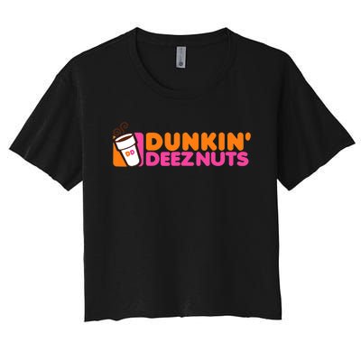 Dunkin Deez Nuts Dunkin Deeznuts Women's Crop Top Tee