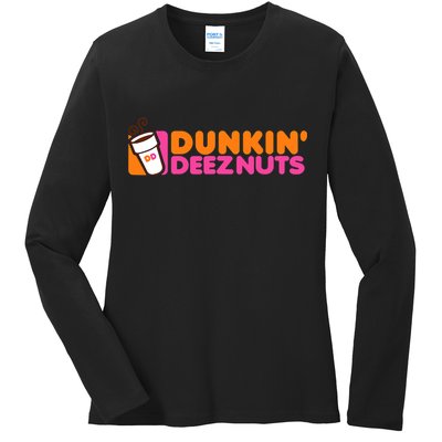 Dunkin Deez Nuts Dunkin Deeznuts Ladies Long Sleeve Shirt