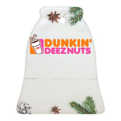 Dunkin Deez Nuts Dunkin Deeznuts Ceramic Bell Ornament