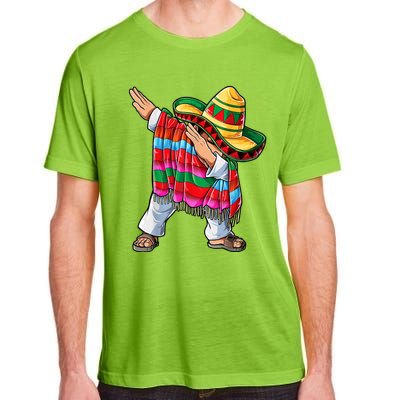 Dabbing Dab Nacho Average Dad Mexican Sombrero Father Cinco De Mayo Daddy Fiesta Adult ChromaSoft Performance T-Shirt