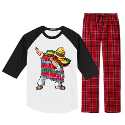 Dabbing Dab Nacho Average Dad Mexican Sombrero Father Cinco De Mayo Daddy Fiesta Raglan Sleeve Pajama Set