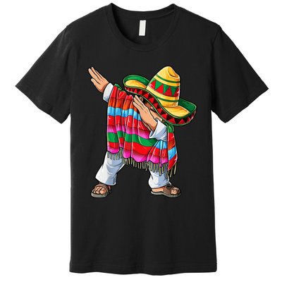 Dabbing Dab Nacho Average Dad Mexican Sombrero Father Cinco De Mayo Daddy Fiesta Premium T-Shirt