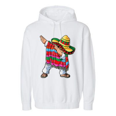 Dabbing Dab Nacho Average Dad Mexican Sombrero Father Cinco De Mayo Daddy Fiesta Garment-Dyed Fleece Hoodie