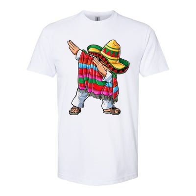 Dabbing Dab Nacho Average Dad Mexican Sombrero Father Cinco De Mayo Daddy Fiesta Softstyle CVC T-Shirt