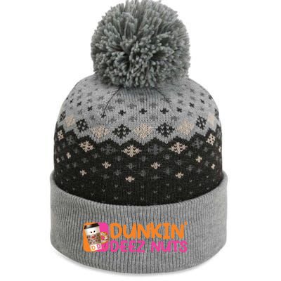 Dunkin Deez Nuts Coffee Bag The Baniff Cuffed Pom Beanie