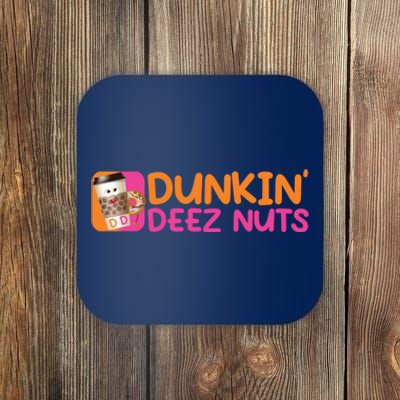 Dunkin Deez Nuts Coffee Bag Coaster