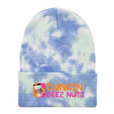 Dunkin Deez Nuts Coffee Bag Tie Dye 12in Knit Beanie