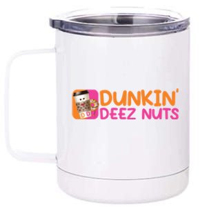 Dunkin Deez Nuts Coffee Bag 12 oz Stainless Steel Tumbler Cup