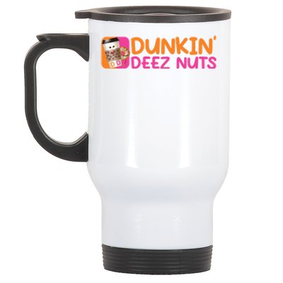 Dunkin Deez Nuts Coffee Bag Stainless Steel Travel Mug