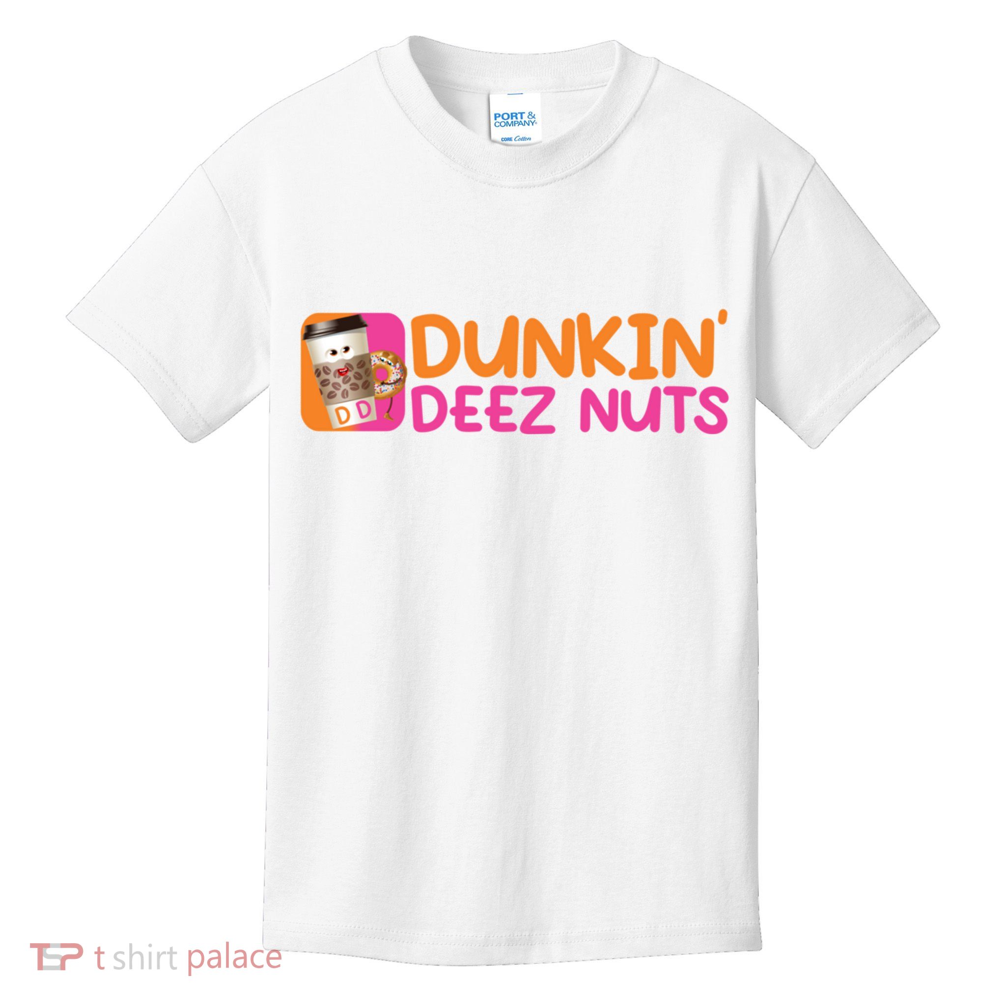 Dunkin Deez Nuts Coffee Bag Kids T-Shirt