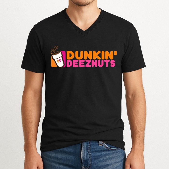 Dunkin Deez Nuts Dunkin Deeznuts V-Neck T-Shirt