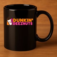 Dunkin Deez Nuts Dunkin Deeznuts 11oz C Handle Ceramic Mug
