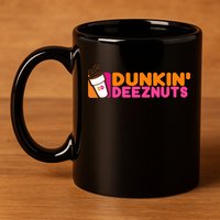 Dunkin Deez Nuts Dunkin Deeznuts 11oz C Handle Ceramic Mug