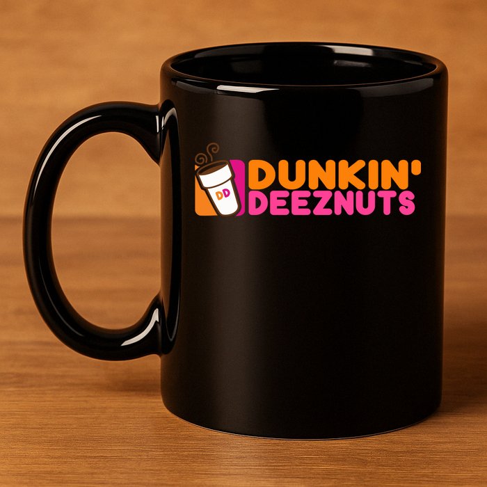 Dunkin Deez Nuts Dunkin Deeznuts 11oz C Handle Ceramic Mug