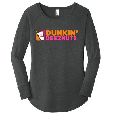 Dunkin Deez Nuts Dunkin Deeznuts Women's Perfect Tri Tunic Long Sleeve Shirt