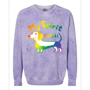 Dachshund Dog Novelty For Dachshund Lovers Gift Colorblast Crewneck Sweatshirt