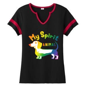 Dachshund Dog Novelty For Dachshund Lovers Gift Ladies Halftime Notch Neck Tee