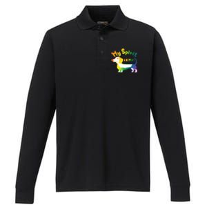 Dachshund Dog Novelty For Dachshund Lovers Gift Performance Long Sleeve Polo